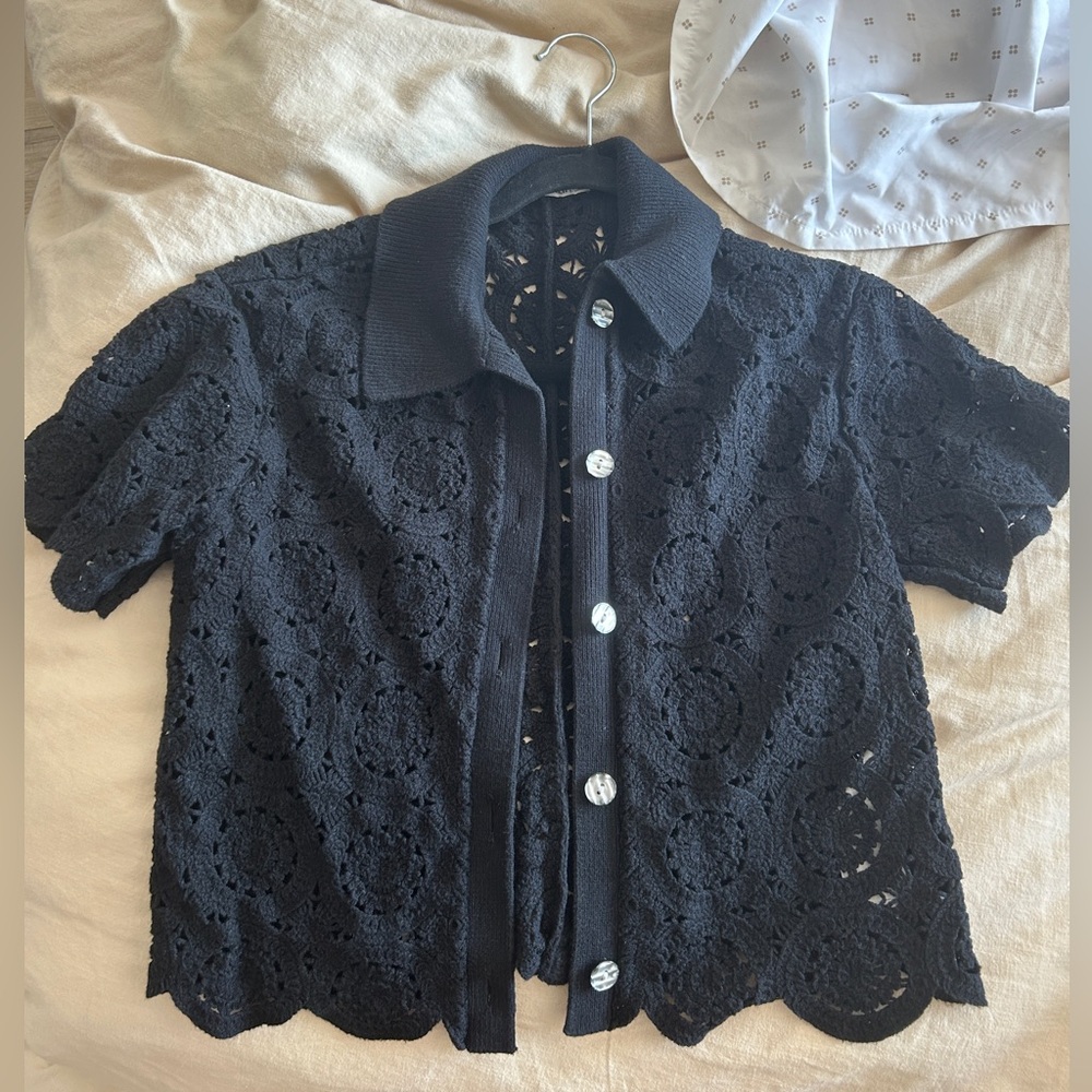 Abercrombie & Fitch Charcoal Knit Cardigan